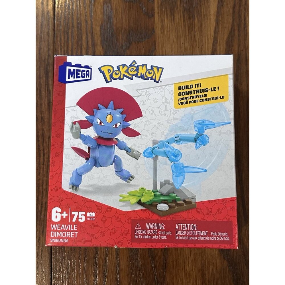 MEGA Construx Pokémon Weavile Dimoret 75 Piece Power‎ Pack Set (HTJ02) 2023 New